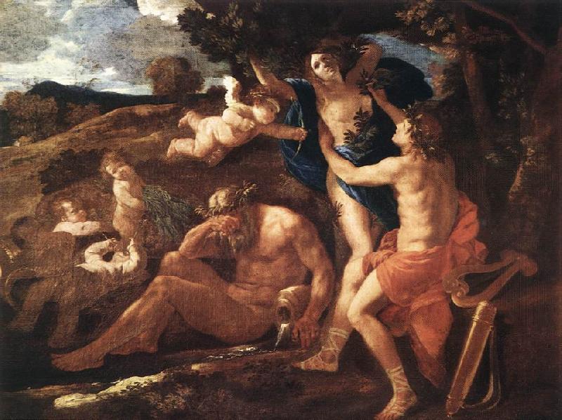 Nicolas Poussin Apollo and Daphne 1625Oil on canvas Sweden oil painting art